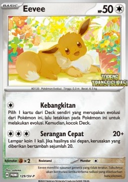 Eevee (SV-P/ID 129) Scarlet & Violet Indonesian Promos