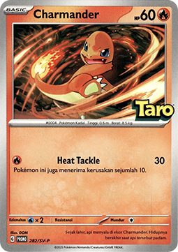 Charmander (SV-P/ID 282) Scarlet & Violet Indonesian Promos