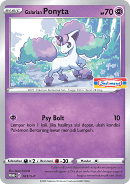 Galarian Ponyta (S-P/ID 023) Sword & Shield Indonesian Promos