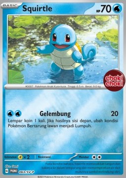 Squirtle (SV-P/ID 063) Scarlet & Violet Indonesian Promos
