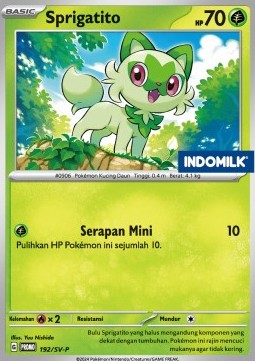 Sprigatito (SV-P/ID 192) Scarlet & Violet Indonesian Promos
