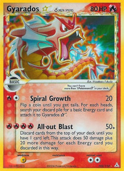 Gyarados Gold Star δ Delta Species