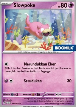 Slowpoke (SV-P/ID 197) Scarlet & Violet Indonesian Promos