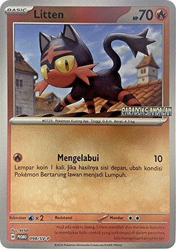 Litten (SV-P/ID 098) Scarlet & Violet Indonesian Promos