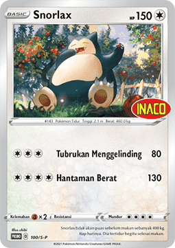 Snorlax (S-P/ID 100) Sword & Shield Indonesian Promos