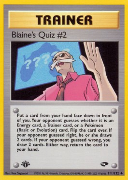 Blaine's Quiz