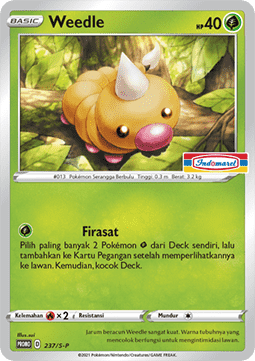 Weedle (S-P/ID 237) Sword & Shield Indonesian Promos