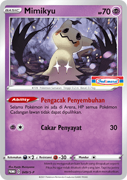Mimikyu (S-P/ID 049) Sword & Shield Indonesian Promos