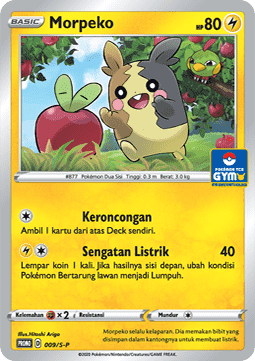 Morpeko (S-P/ID 009) Sword & Shield Indonesian Promos