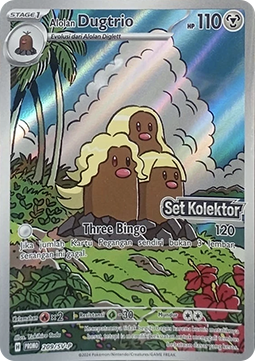 Alolan Dugtrio (SV-P/ID 209) Scarlet & Violet Indonesian Promos