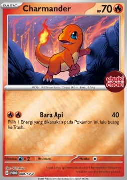 Charmander (SV-P/ID 060) Scarlet & Violet Indonesian Promos
