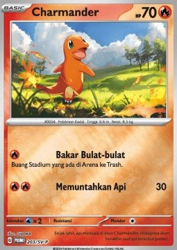 Charmander (SV-P/ID 203) Scarlet & Violet Indonesian Promos
