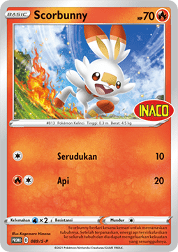 Scorbunny (S-P/ID 089) Sword & Shield Indonesian Promos