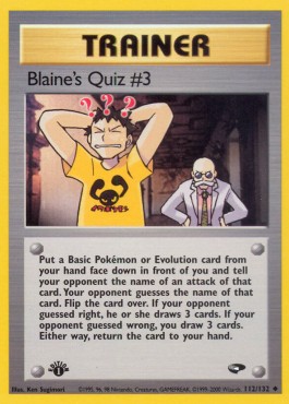 Blaine's Quiz