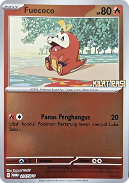 Fuecoco (SV-P/ID 206) Scarlet & Violet Indonesian Promos