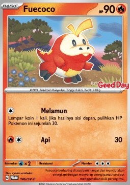 Fuecoco (SV-P/ID 146) Scarlet & Violet Indonesian Promos