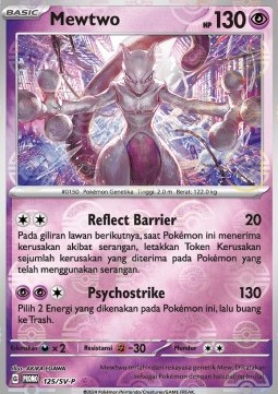 Mewtwo (SV-P/ID 125) Scarlet & Violet Indonesian Promos