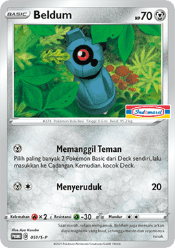 Beldum (S-P/ID 051) Sword & Shield Indonesian Promos