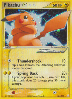 Pikachu Gold Star
