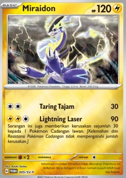 Miraidon (SV-P/ID 005) Scarlet & Violet Indonesian Promos