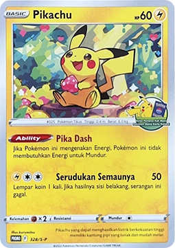 Pikachu (S-P/ID 328) Sword & Shield Indonesian Promos