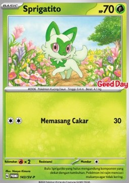 Sprigatito (SV-P/ID 143) Scarlet & Violet Indonesian Promos