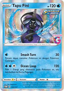 Tapu Fini (S-P/ID 123) Sword & Shield Indonesian Promos