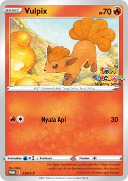 Vulpix (S-P/ID 234) Sword & Shield Indonesian Promos
