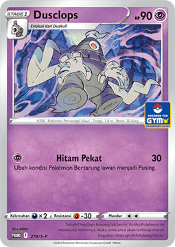 Dusclops (S-P/ID 278) Sword & Shield Indonesian Promos