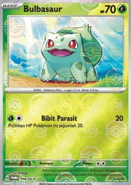 Bulbasaur (SV-P/ID 114) Scarlet & Violet Indonesian Promos