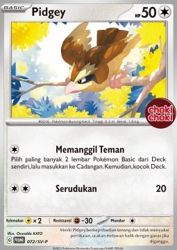 Pidgey (SV-P/ID 072) Scarlet & Violet Indonesian Promos