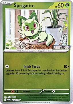 Sprigatito (SV-P/ID 232) Scarlet & Violet Indonesian Promos
