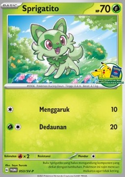 Sprigatito (SV-P/ID 053) Scarlet & Violet Indonesian Promos
