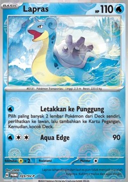 Lapras (SV-P/ID 123) Scarlet & Violet Indonesian Promos